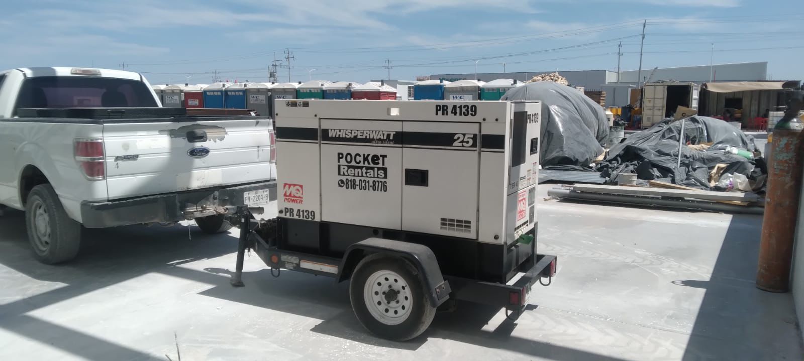 Vista Trasera Generador 25 KVA